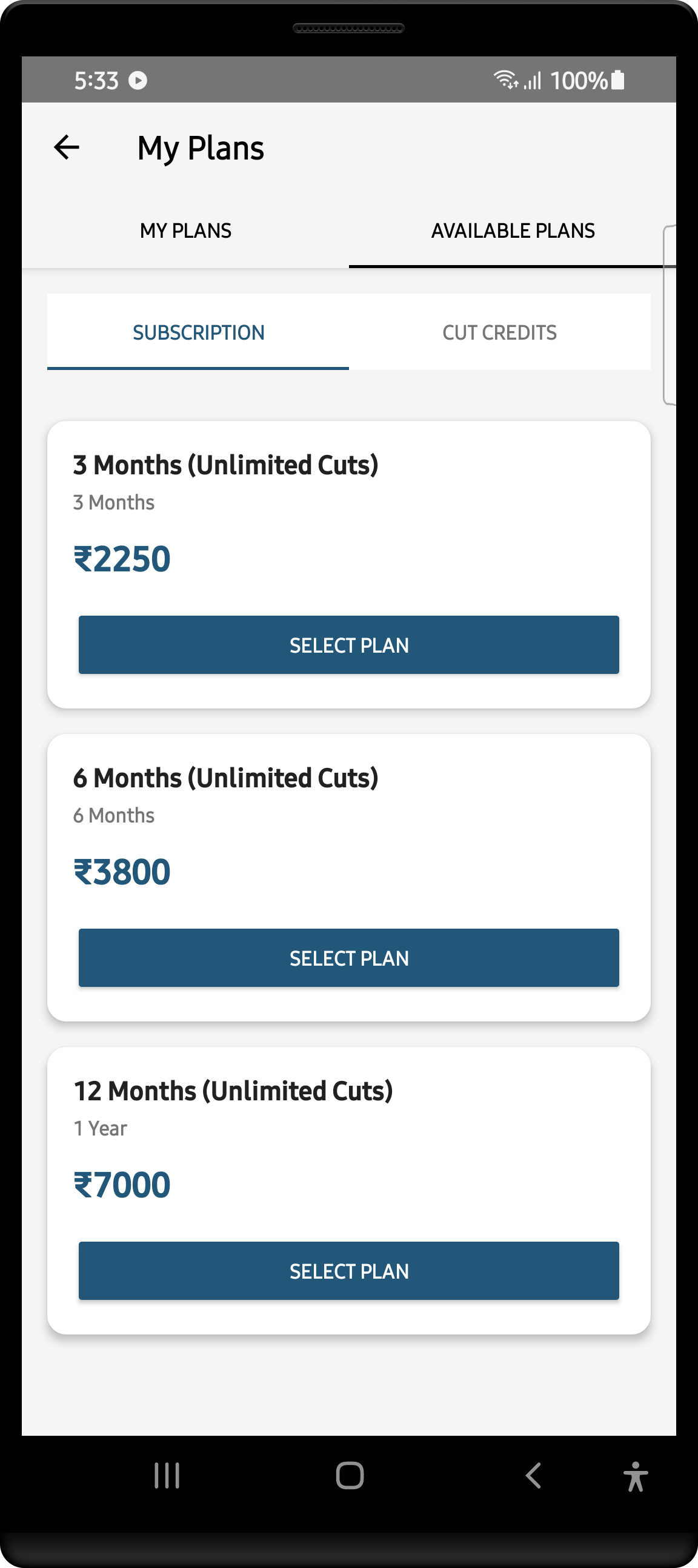 Subscription Plans